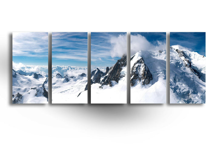 The Summit Of Mountain Glass Wall Art, print picture on glass, Tempered Glass Wall Art