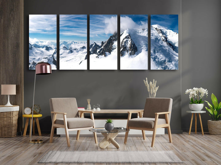 The Summit Of Mountain Glass Wall Art, picture on glass wall art, photos printed on glass