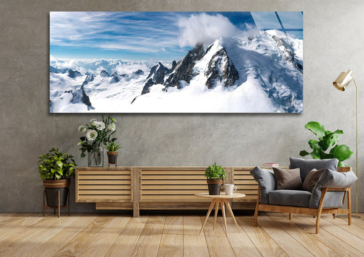 The Summit Of Mountain Glass Wall Art, custom glass photo prints, large glass prints