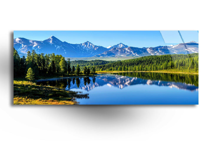 Altai Mountains Landscape Glass Wall Art, glass image printing, glass prints from photos