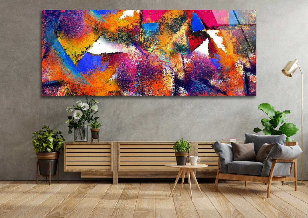 Colorful Modern Abstract Glass Wall Art, art glass wall art, glass wall art pictures