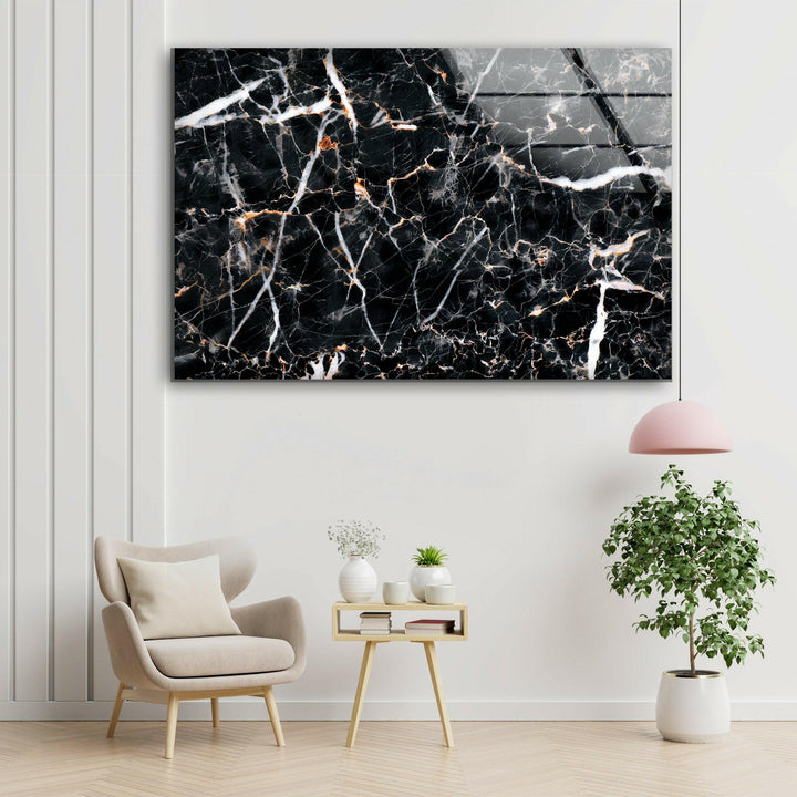 Black Abstract Marble Decor Glass Wall Art art glass wall art, glass wall art pictures