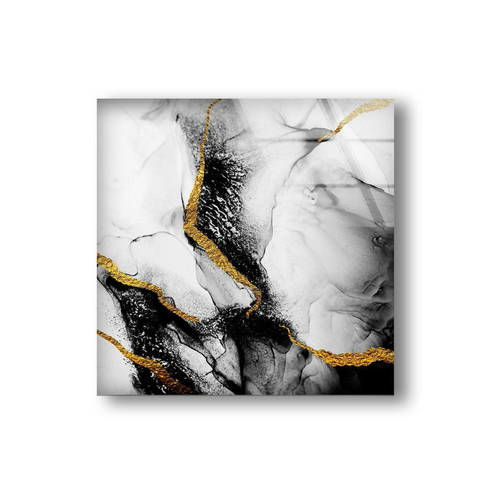 Marble Black Abstract Glass Wall Art glass photo prints, glass picture prints