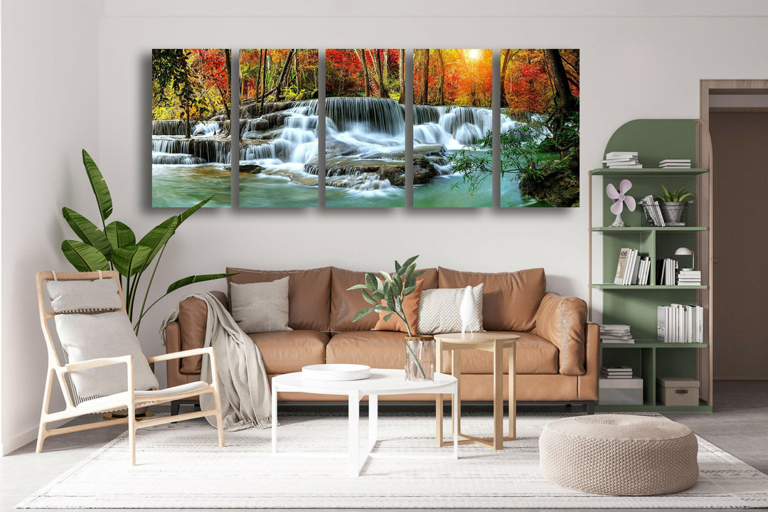 Nature Landscape Glass Wall Art, picture on glass wall art, photos printed on glass