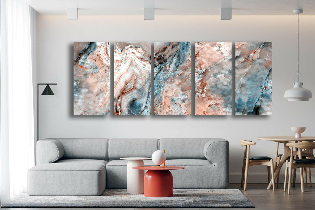 Marble Abstract Painting Glass Wall Art, print on glass, glass printed photos