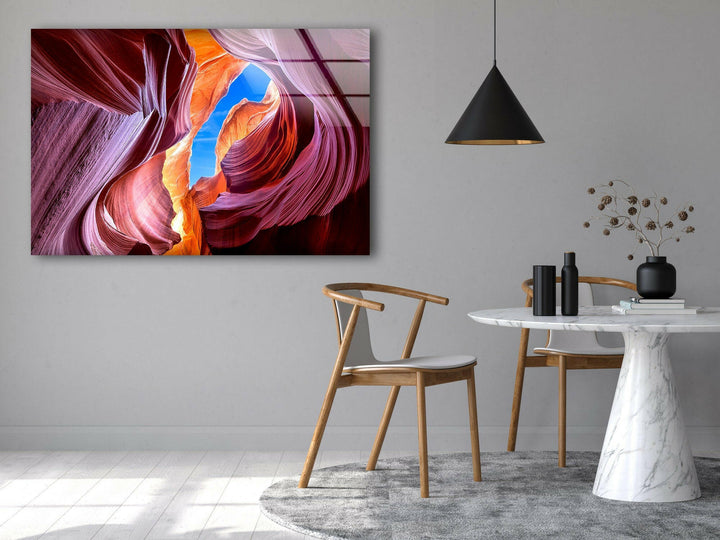 Lower Antelope Grand Canyon Glass Wall Art