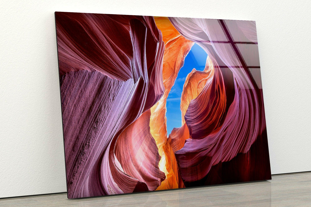 Lower Antelope Grand Canyon Glass Printing Wall Art