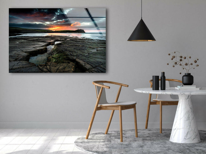 Kimmeridge Bay Glass Wall Art glass pictures for Wall, glass prints wall art