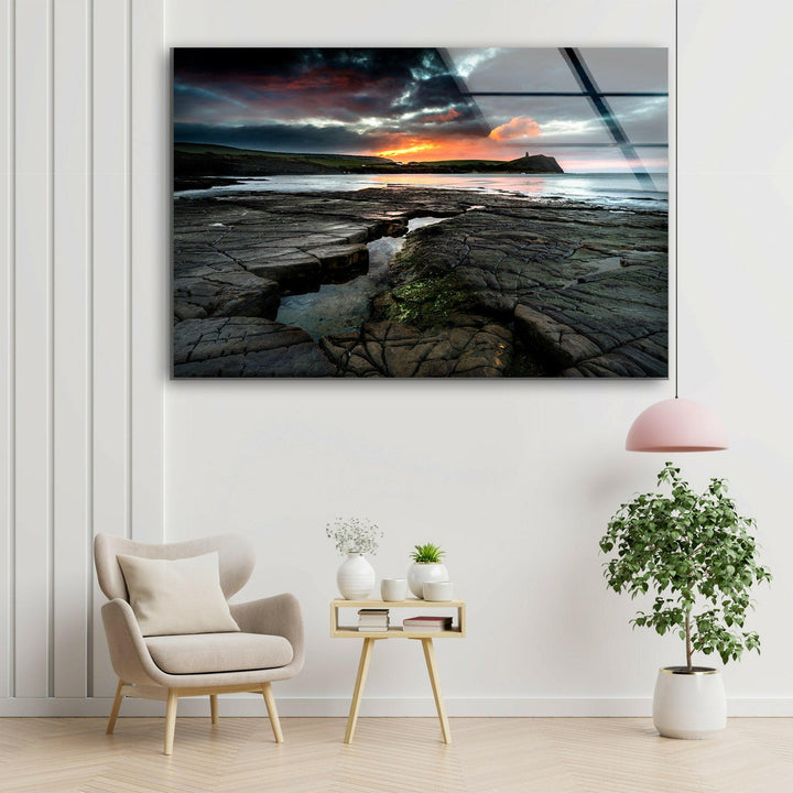 Kimmeridge Bay Glass Wall Art glass image printing, glass prints from photos