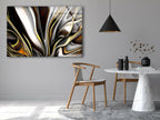 Stunning Abstract Glass Artwork Panels