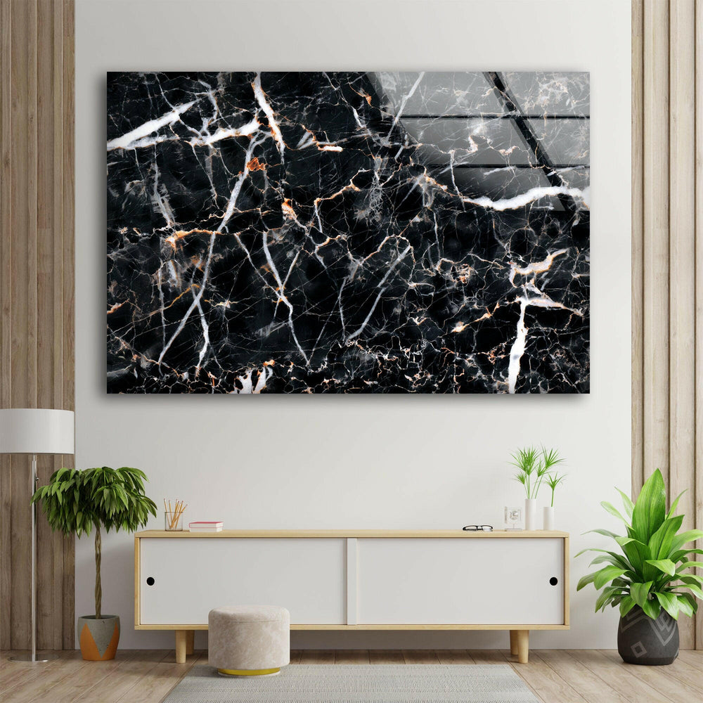 Black Abstract Marble Decor Glass Wall Art glass wall decor, glass wall art decor