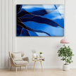 Blue Abstract Tempered Glass Wall Art