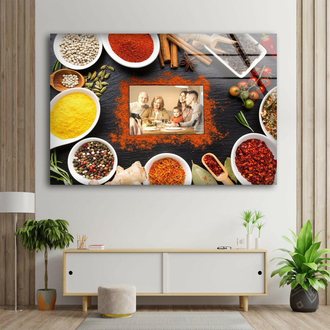 Personalized Kitchen Tempered Glass Wall Art