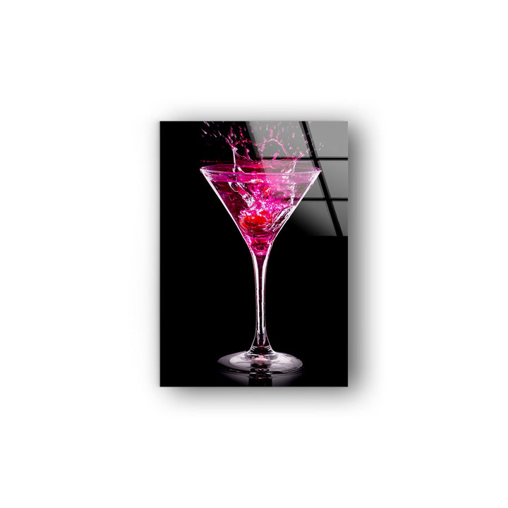 Alcoholic Cocktail Glass Wall Art, glass photo prints, glass picture prints