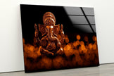 Lord Ganesha Glass Wall Art | Custom Glass Pictures
