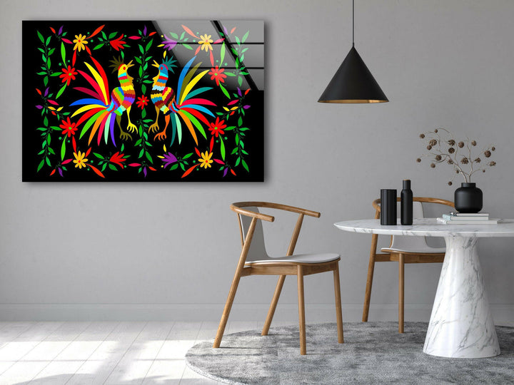 Mexican Ethnic Tempered Glass Wall Art - MyPhotoStation