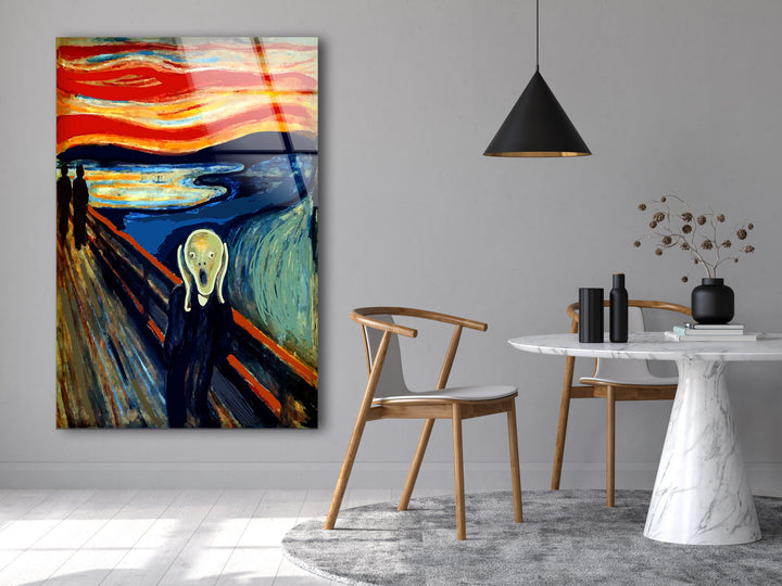 Edvard Munch The Scream Beautiful Glass Wall Artwork 