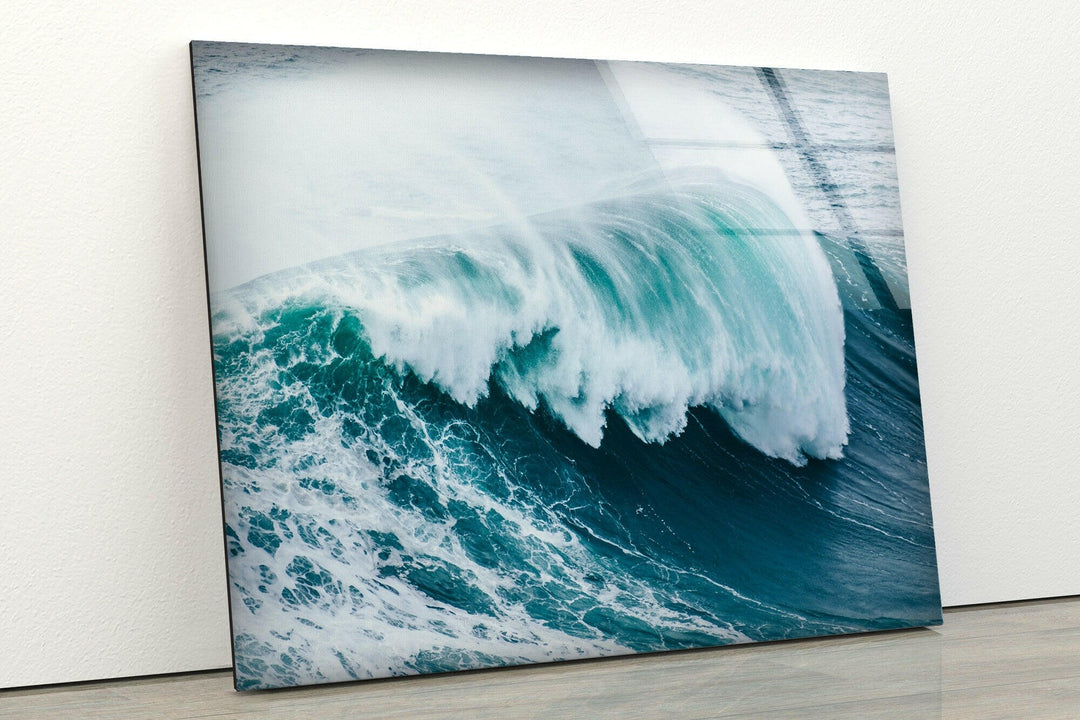 Ocean Waves Landscape Glass Wall Art glass photo prints, glass picture prints