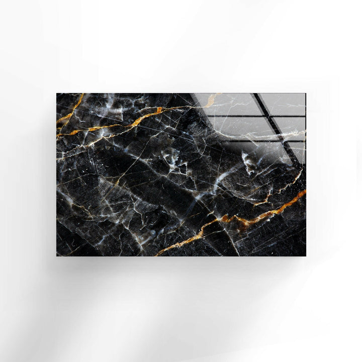 Marble Black Abstract Glass Wall Art picture on glass wall art, photos printed on glass