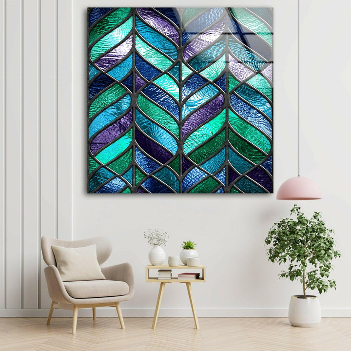 Beautiful Abstract Wall Art on Glass