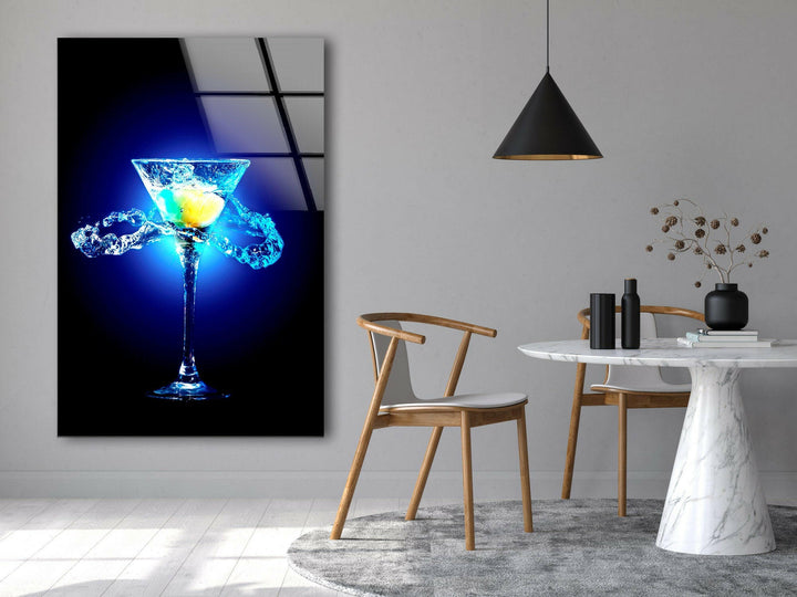 Elegant Large Kitchen drinks Glass Wall Art