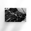 Black and White Marble Abstract Glass Wall Art custom glass pictures, glass art prints