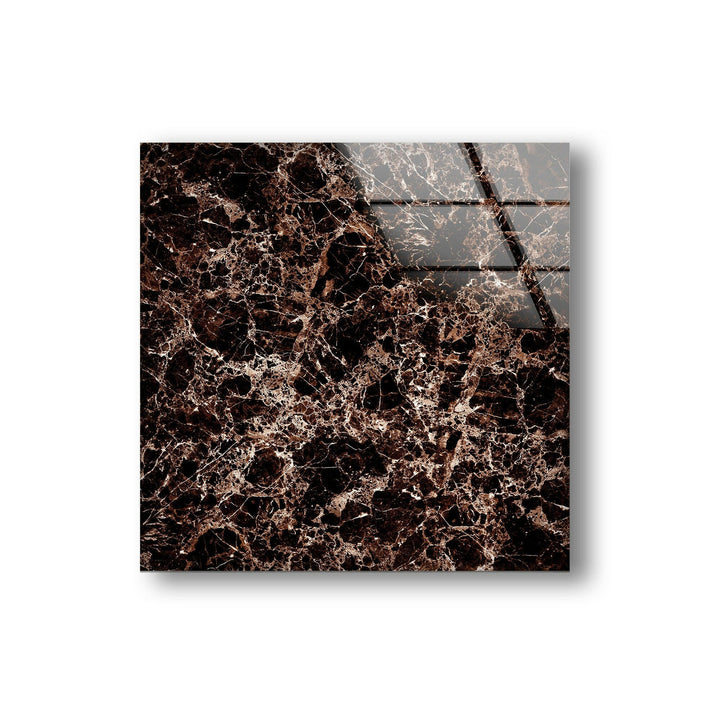 Copper & Black Marble Abstract Glass Wall Art Glass Printing Wall Art, Print photos on glass
