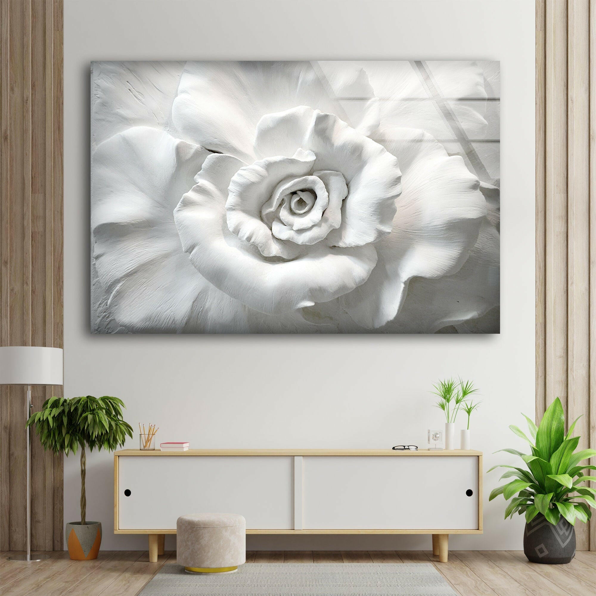 Mural Art, Glass Wall Decor, Wall Decor, White Rose Photography, Contemporary Glass, Rose Lover Gift sold Glass Wall Art,