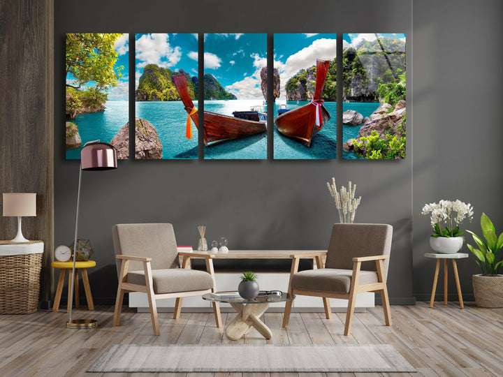 Phuket Island Glass Wall Art, glass image printing, glass prints from photos