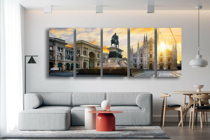 Milan Duomo Cathedral Glass Wall Art, photo print on glass, prints on glass wall art