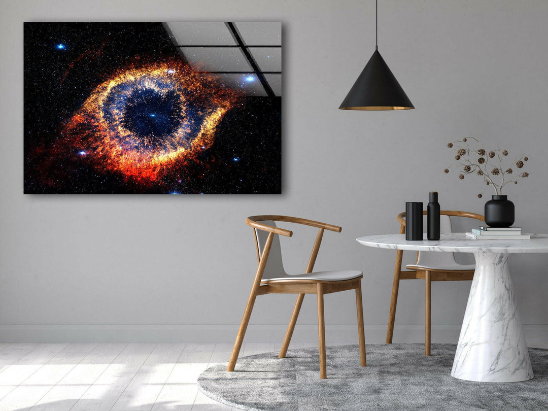 Helix Nebula Glass Wall Art, glass photo prints, glass picture prints