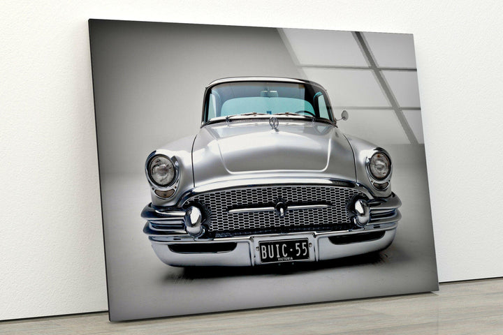 1955 Classic Buick Glass Wall Artwork & Cool Art Prints