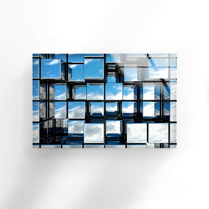 Mirror Effect Tempered Glass Wall Art - MyPhotoStation