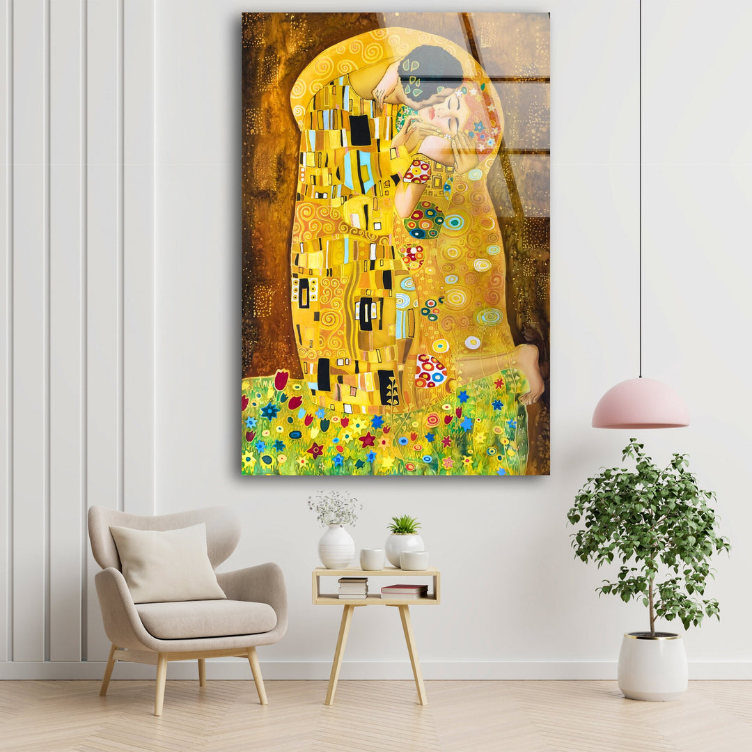 Gustav Klimt The Kiss Decorative Glass Wall Art