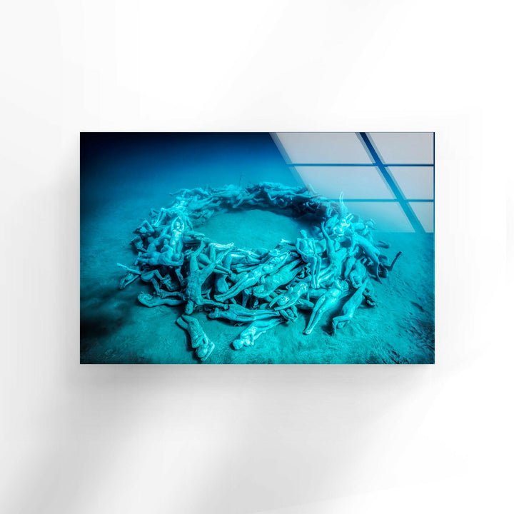 Molinere Underwater Sculpture Park Tempered Glass Wall Art - MyPhotoStation