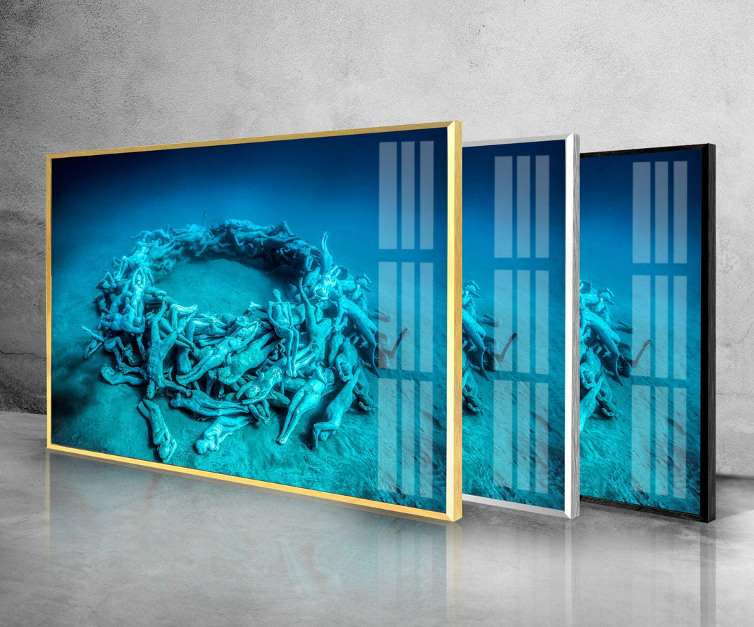 Molinere Underwater Sculpture Park Tempered Glass Wall Art - MyPhotoStation