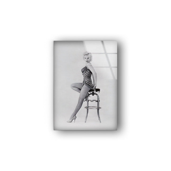 Marilyn Monroe White Glass Wall Art glass wall decor, glass wall art decor
