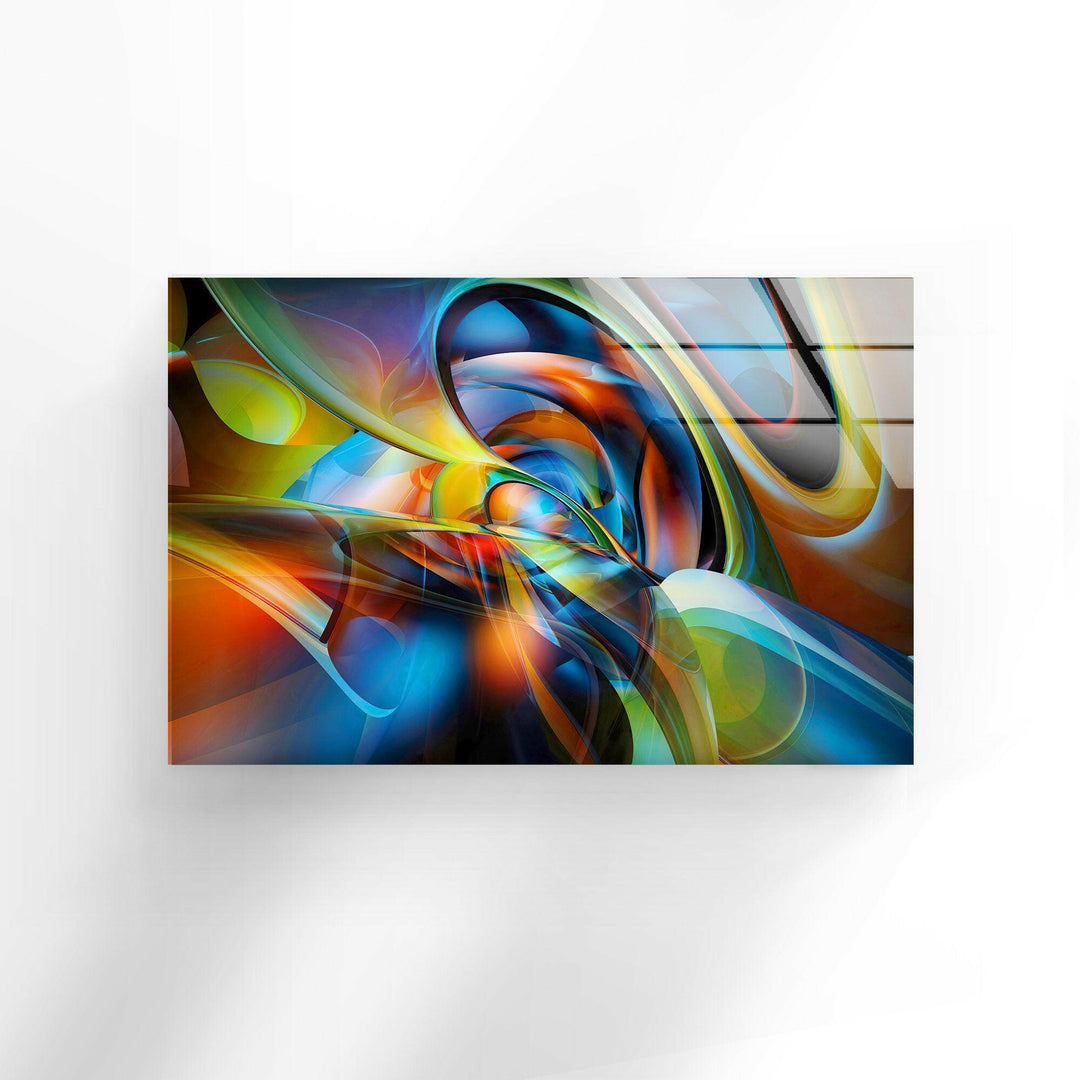 Vibrant & Futuristic Abstract Glass Wall Art glass wall decor, glass wall art decor
