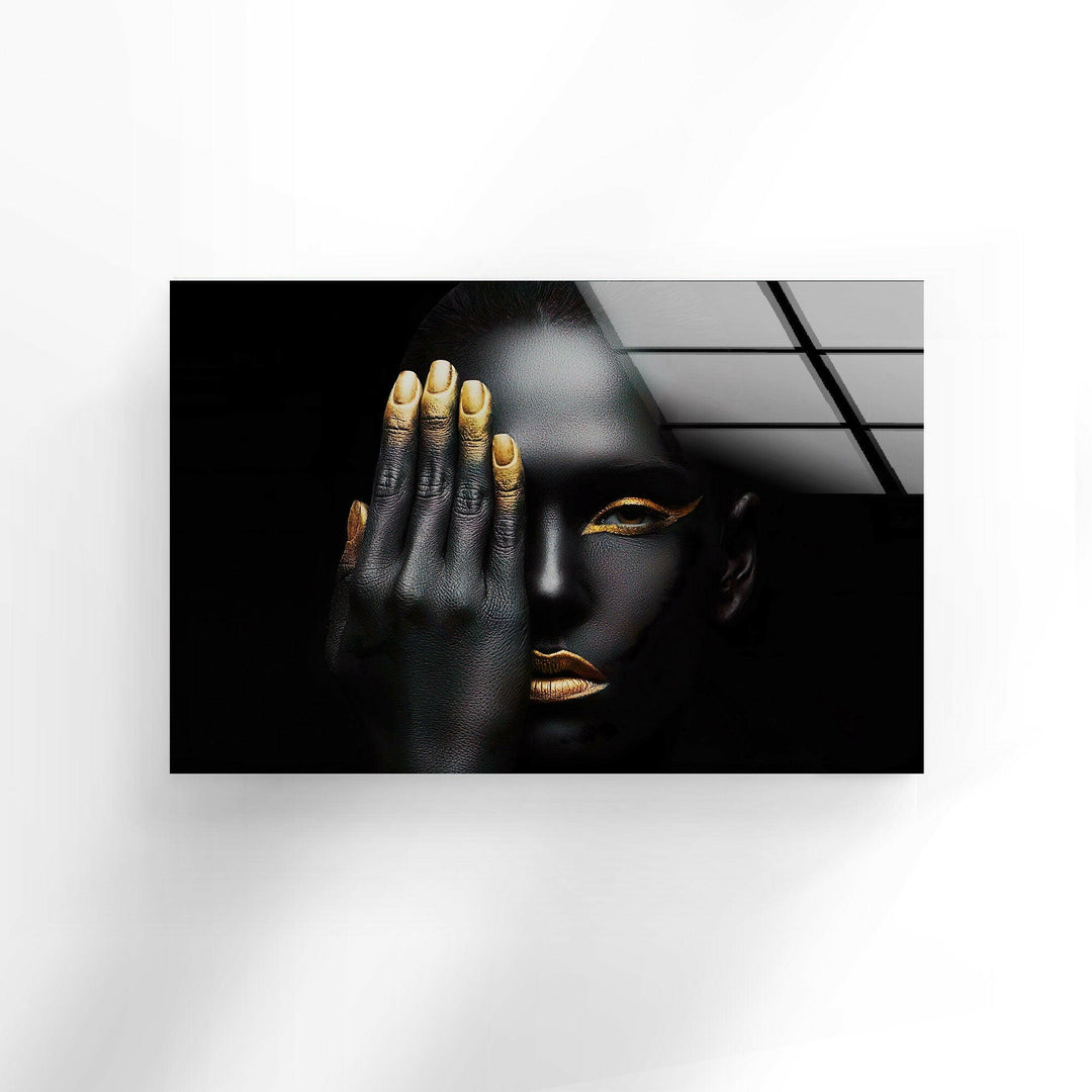 Extra Large African woman decor Photo Prints on Glass