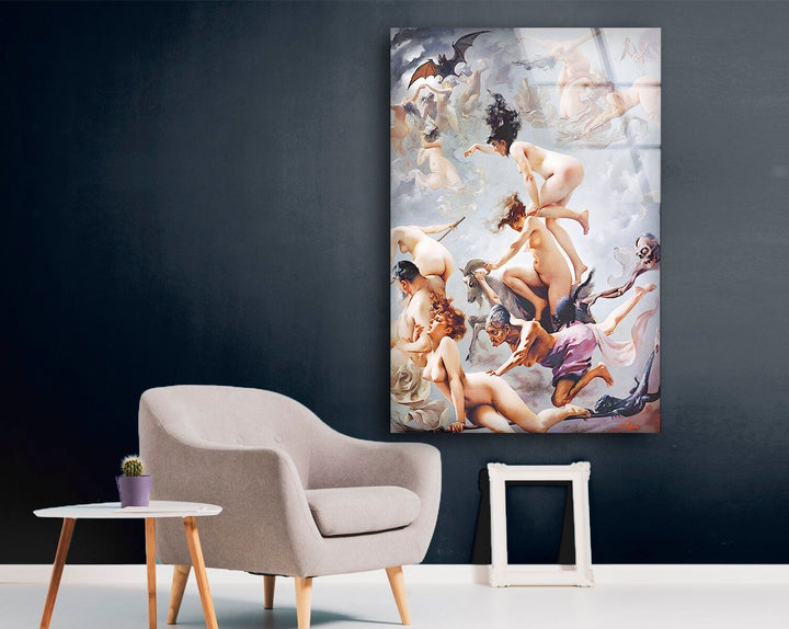 Sabbath Luis Ricardo Falero Glass Wall Art Decor | Glass Art Prints