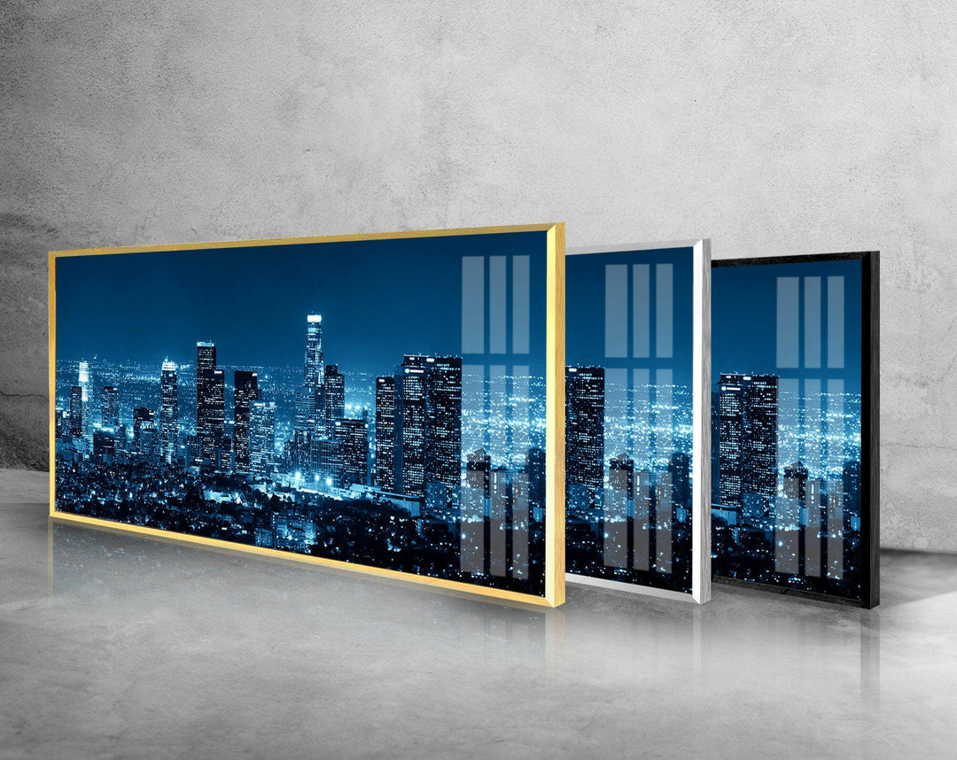 Los Angeles City Landscape Glass Wall Art, glass photo prints, glass picture prints