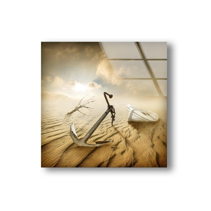 Sailboat Anchor Glass Picture Prints & Cool Art Pieces