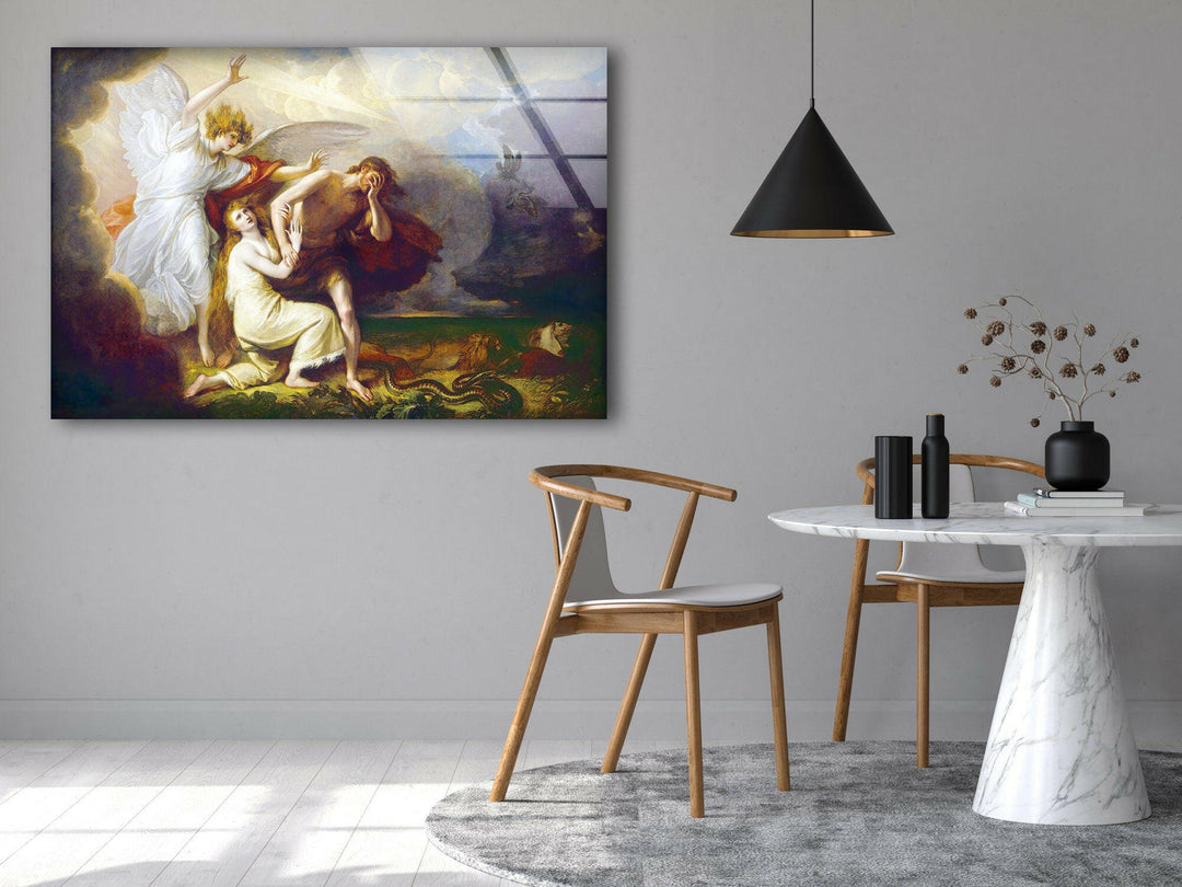 Expulsion of Adam and Eve from Paradise Tempered Glass Wall Art - MyPhotoStation