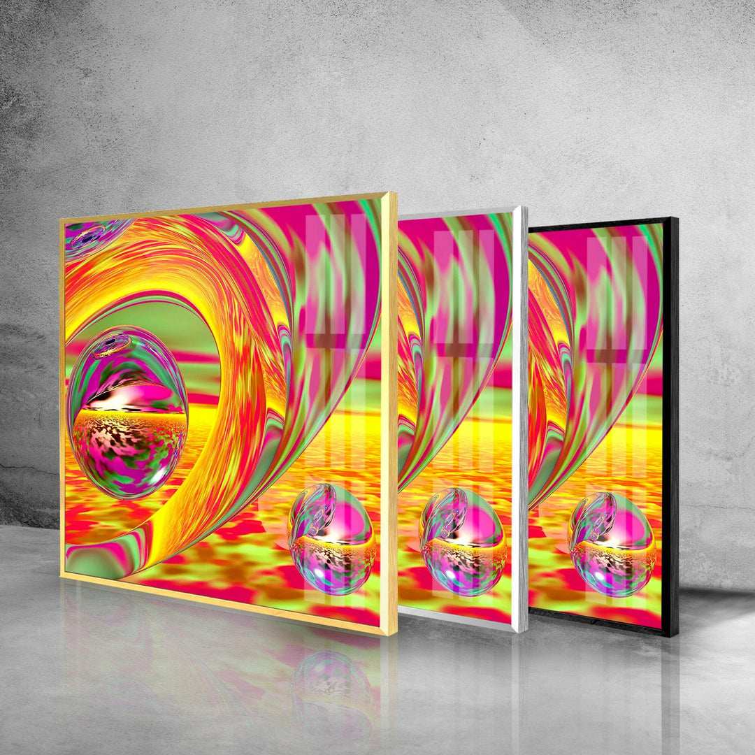 Gold & Orange Abstract Glass Wall Art Glass Printing Wall Art, Print photos on glass
