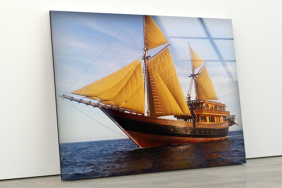 Sailing Yacht Nautical Glass Wall Art glass pictures for Wall, glass prints wall art