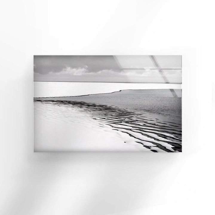 Black & White Ocean Glass Wall Art glass photo prints, glass picture prints