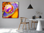 Colored Abstract Glass Wall Art