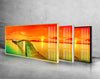 Panoramic Dock View Tempered Glass Wall Art