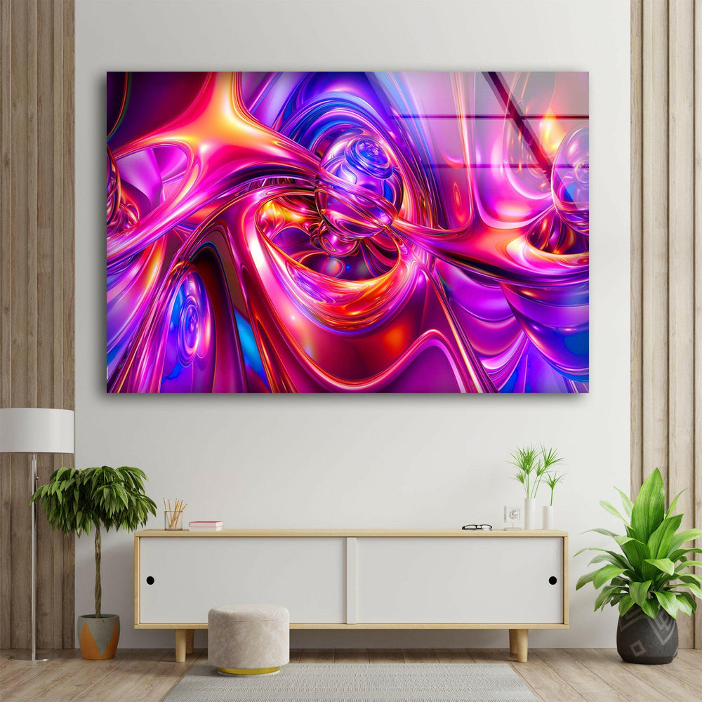 Unique Abstract Art Glass Wall Decor