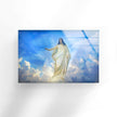 Jesus on Heaven Glass Wall Artwork